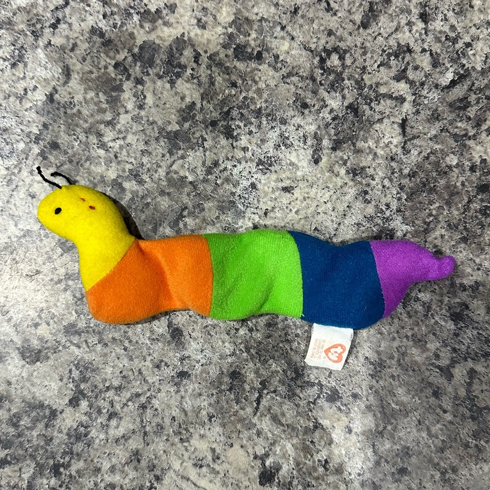 Ty 1993 Vintage Inch The Inchworm Beanie Babies Toy Stuffed Animal Collection